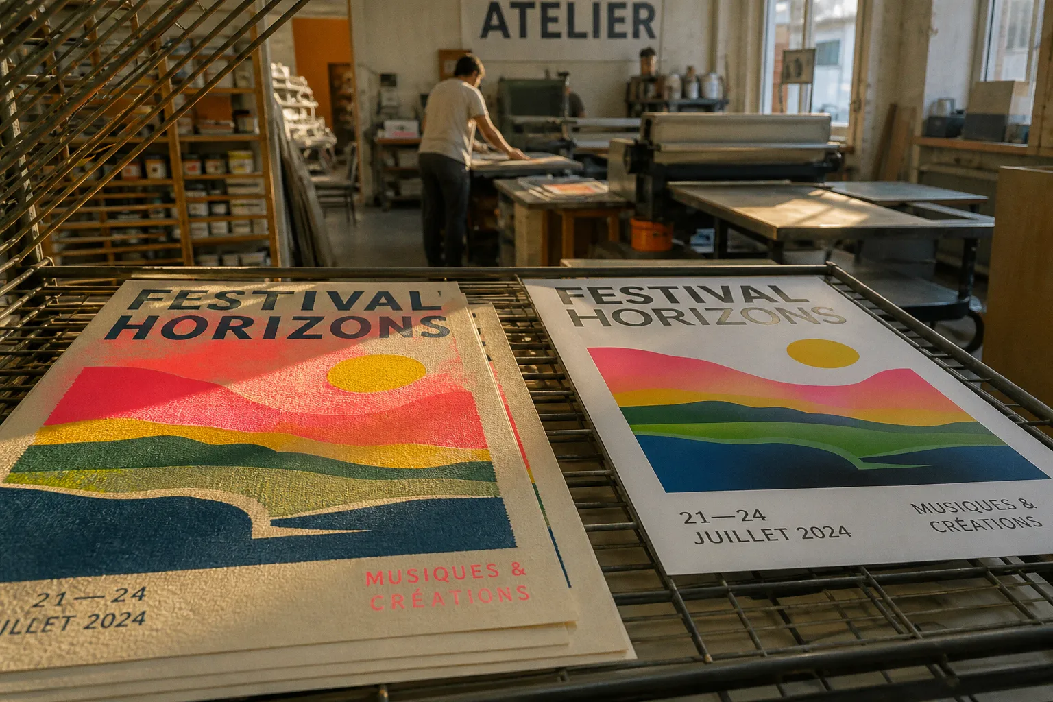 Affiche de festival : sérigraphie ou impression numérique ?