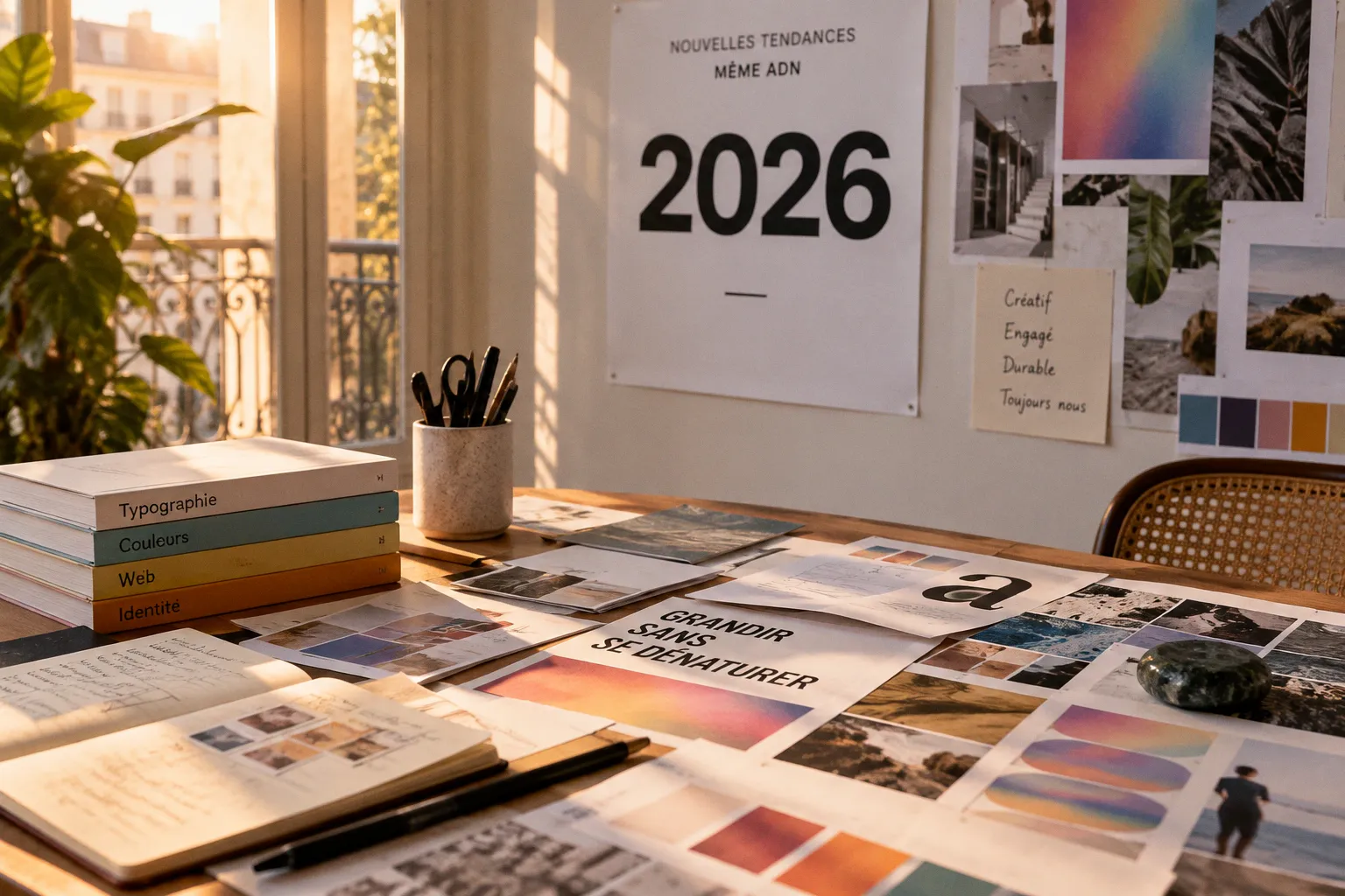 Design graphique 2026 : intégrer les nouvelles tendances sans trahir votre image de marque