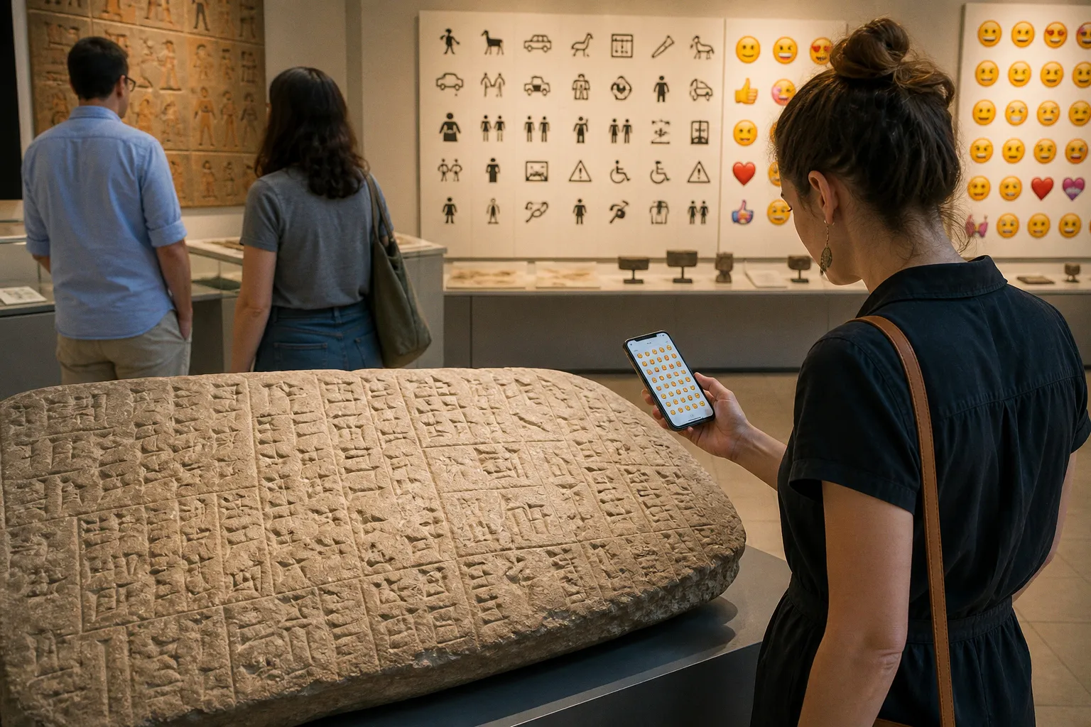 L'évolution des langages visuels : des pictogrammes sumériens aux emojis