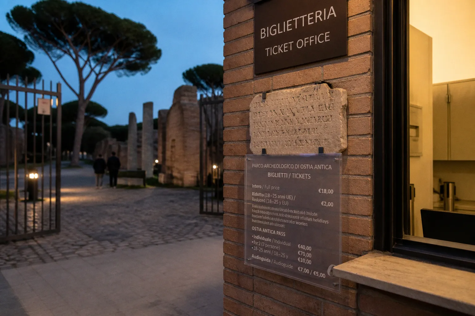 Tarifs d'Ostia Antica : comment fonctionne la grille de prix