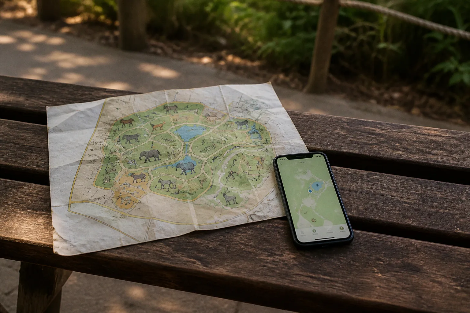 Parco Natura Viva visite : plan imprimé ou application ?