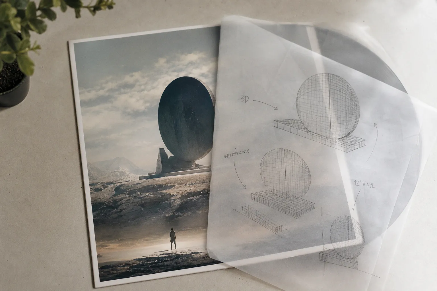 Photo ou rendu 3D pour une pochette de disque ?
