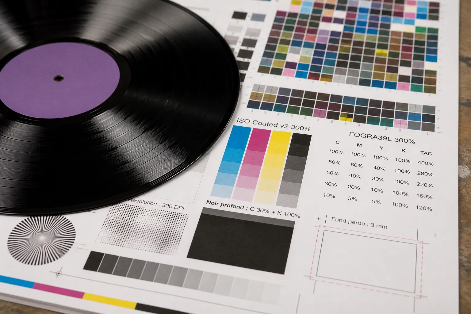 Profil colorimétrique : lequel choisir pour un vinyle ?