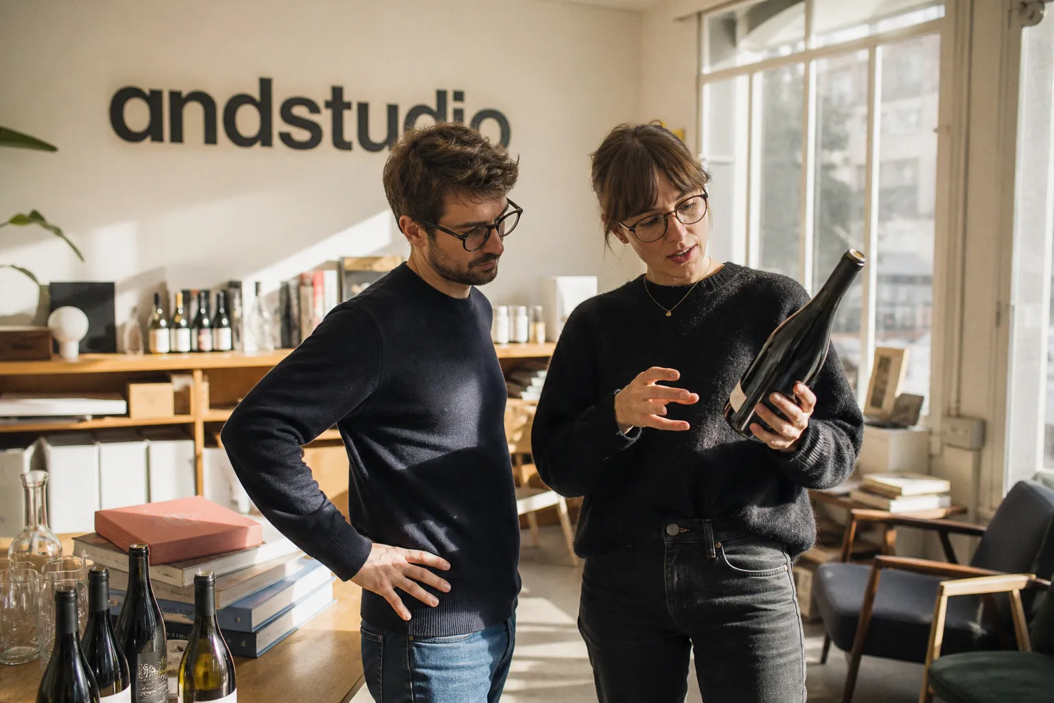 Quand le design graphique se troque contre du vin : l'audacieux modèle d'andstudio