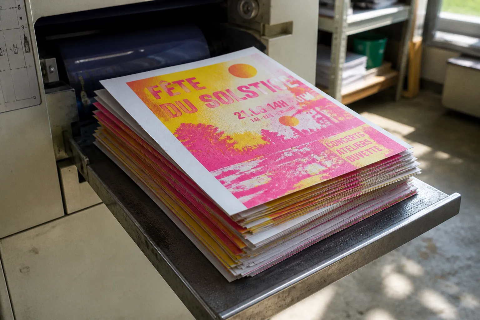 Risographie pour flyer événementiel : le bon choix ?