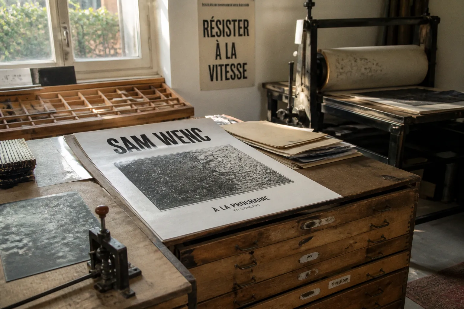 Sam Wenc et l'artisanat graphique : une résistance au tout-numérique dans la musique